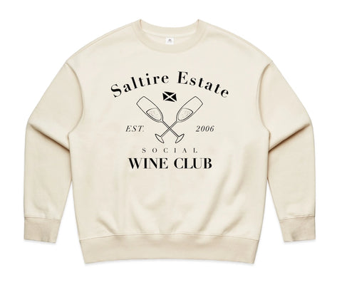 Saltire Social Club Sweatshirt Cropped Cream