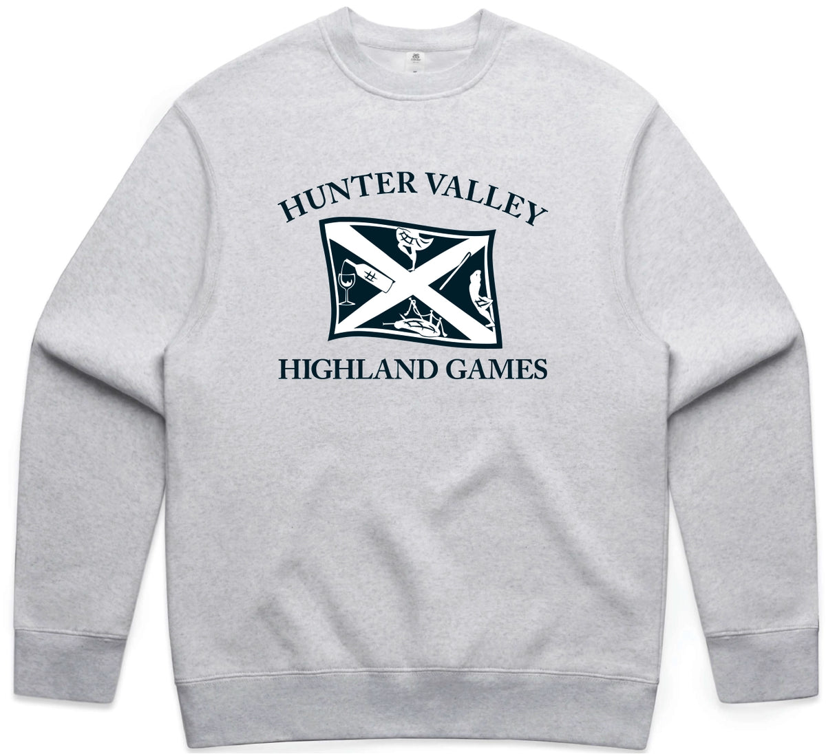 HVHG Logo White Marle Sweatshirt