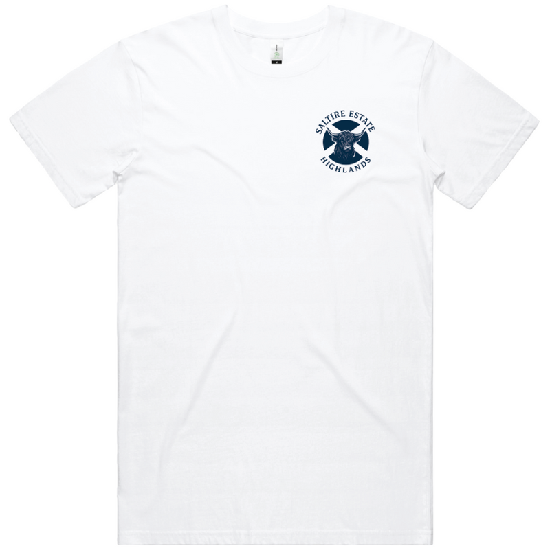 Highland Cow Logo White T-Shirt