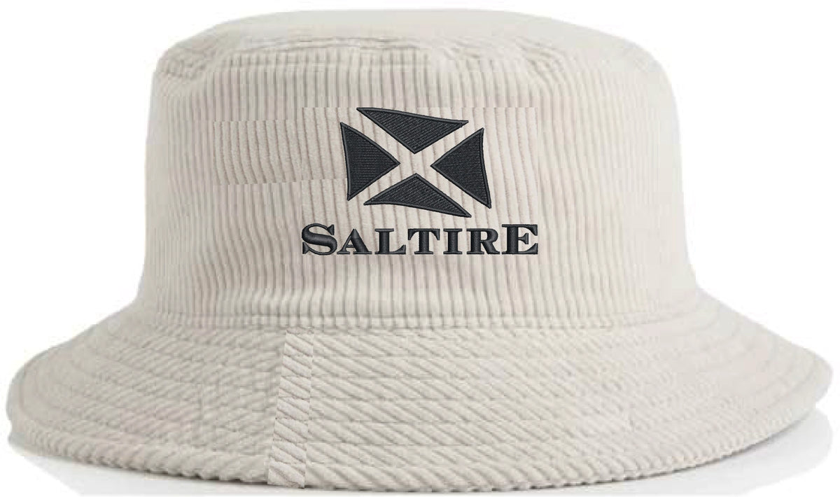 Saltire Logo Bone Bucket Hat