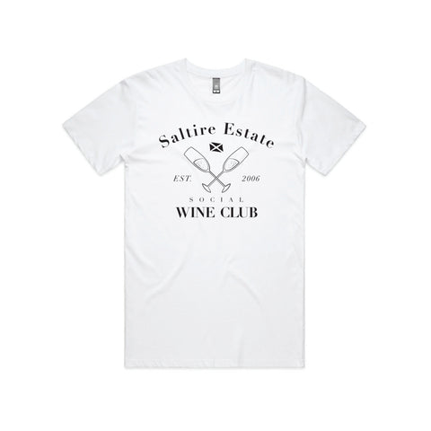 Saltire Social Club Organic T Shirt in White